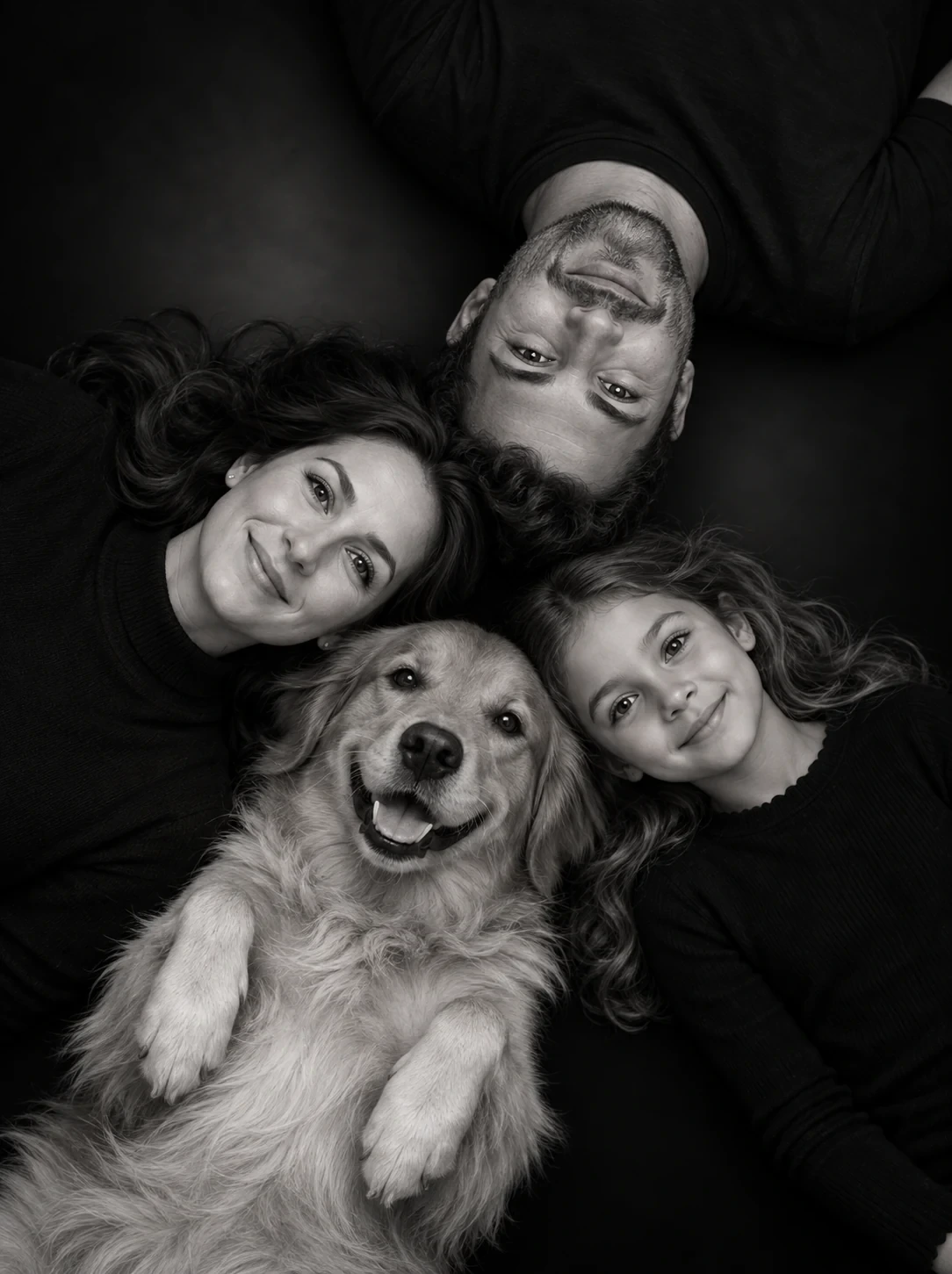 Family Circle with Dog