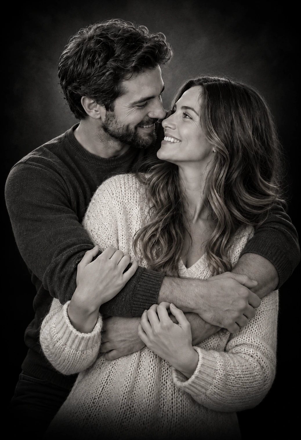 Couple · Rear Embrace