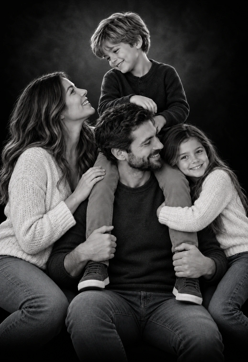 Family · Child on Shoulders